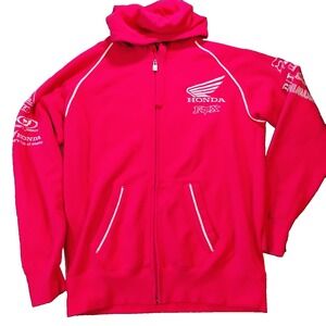 Vintage Honda Fox Racing Factory Sponsors Sweatshirt Hoodie Men's Red Large